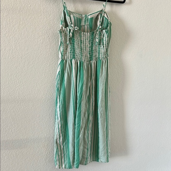 Lily Rose size M Green Striped Dress - Picture 9 of 10